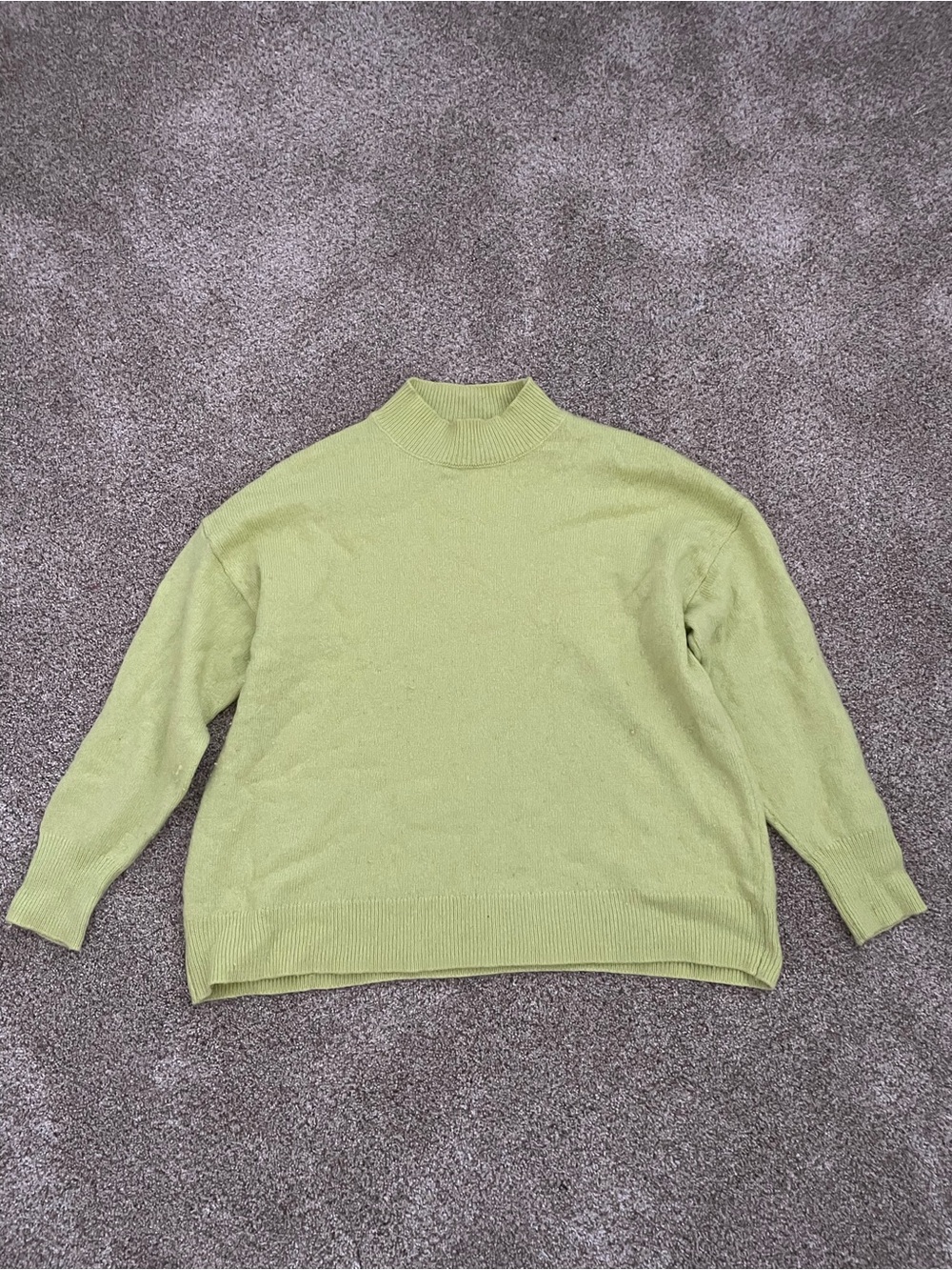 dip Light Green Mock Neck Sweater